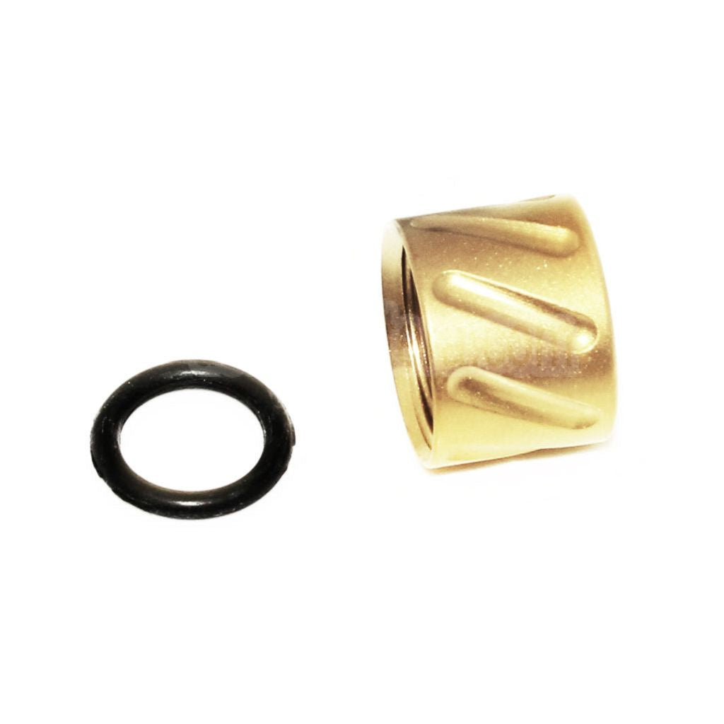 5KU Diagonals Knurled Laufgewinde Schutzabdeckung -14mm CCW gegen den Uhrzeigersinn Geeignet für Tokyo Marui G17 GBB Pistolen Airsoft