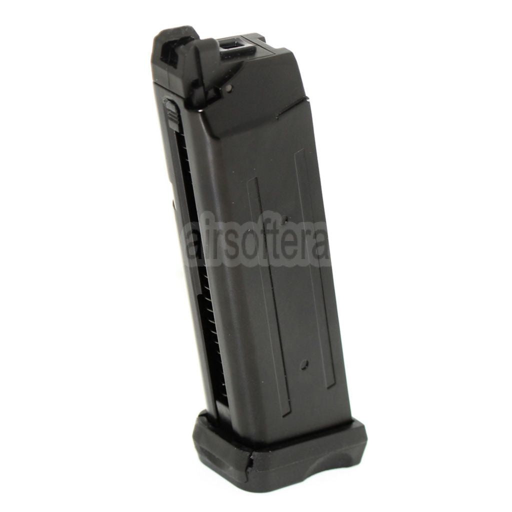 APS 23rd Doppelte Leistung Co2 Magazin Geeignet für G17 G18C ACP601 ACP606 A-CAP Z1-CAP Black Hornet Dragonfly Scorpion SHARK Spyder X1-CAP / Tokyo Marui / WE / Armorer Works GBB Pistolen Airsoft Schwarz
