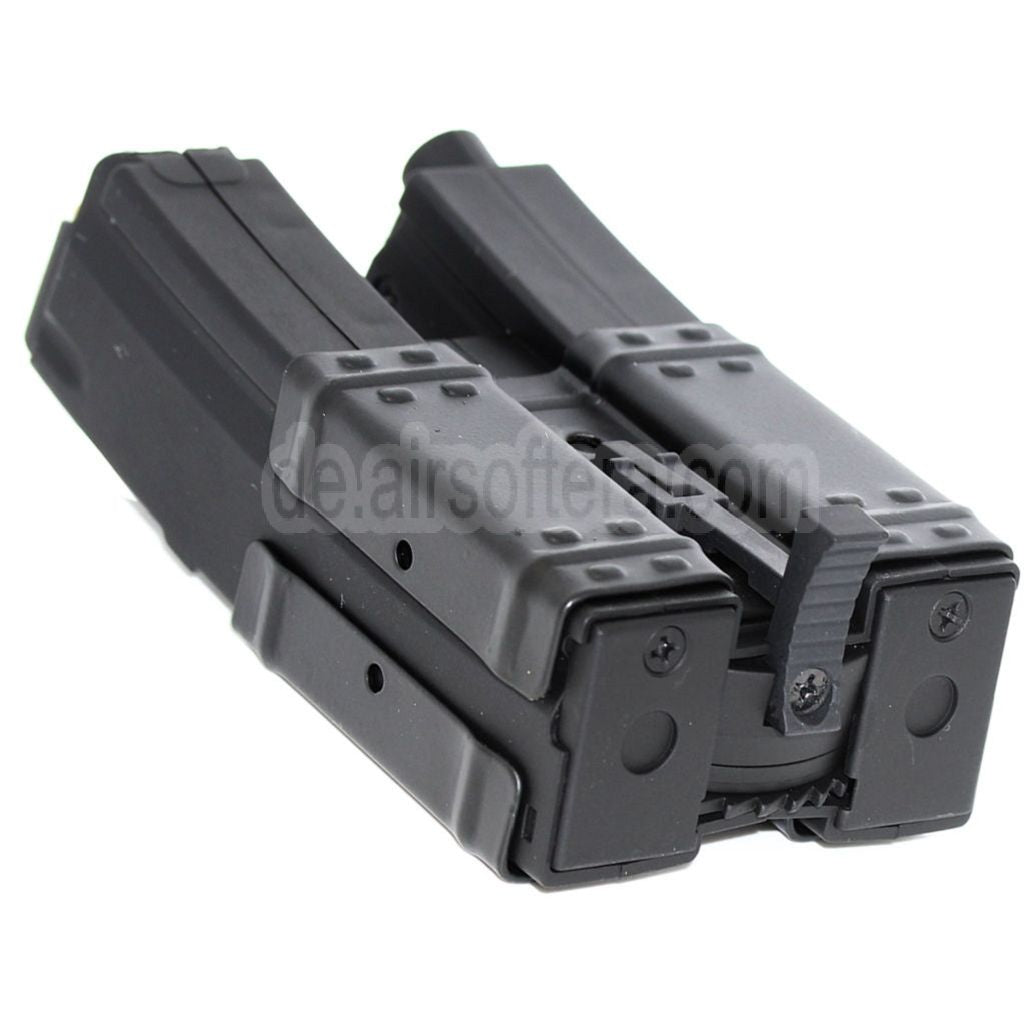 CYMA 250rd Hi-Cap Dual Magazin Geeignet für Classic Army / CYMA / G&P / Golden Eagle / JG / SRC / Tokyo Marui MP5 Serie AEG Gewehre Airsoft Black