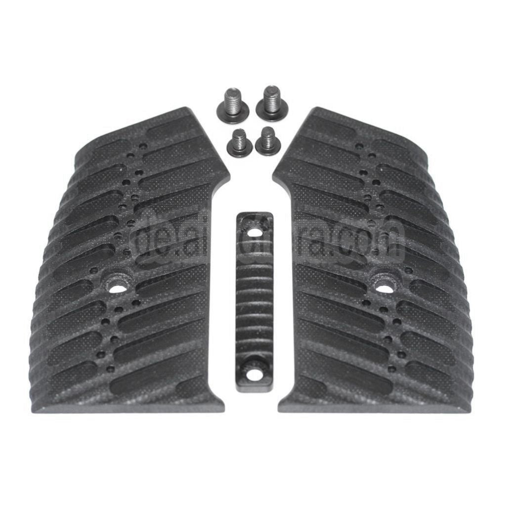 5KU Austauschbarer, kompletter modularer Pistolengriffsatz (Edge) geeignet für M4 M16 Serie GBB Gewehre Airsoft Schwarz