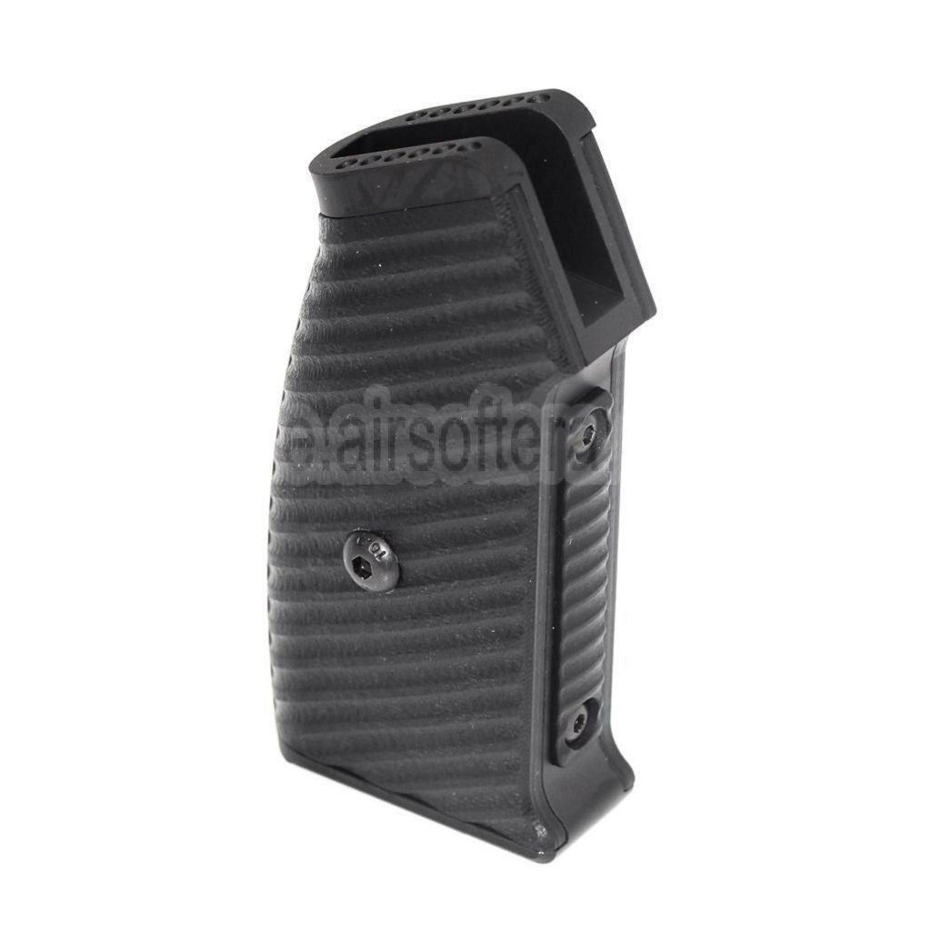 5KU Austauschbarer, kompletter modularer Pistolengriffsatz (Edge) geeignet für M4 M16 Serie GBB Gewehre Airsoft Schwarz