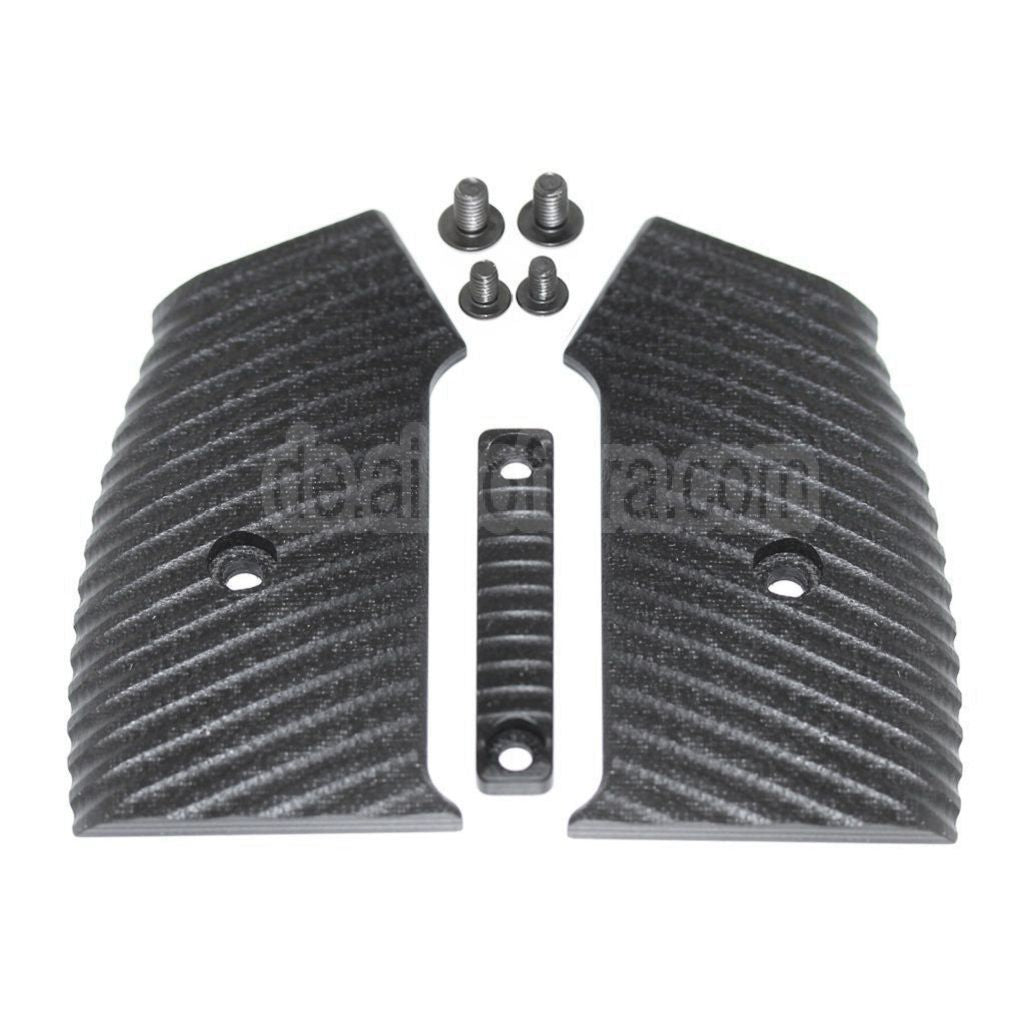 5KU Austauschbarer, kompletter modularer Pistolengriffsatz (Edge) geeignet für M4 M16 Serie GBB Gewehre Airsoft Schwarz
