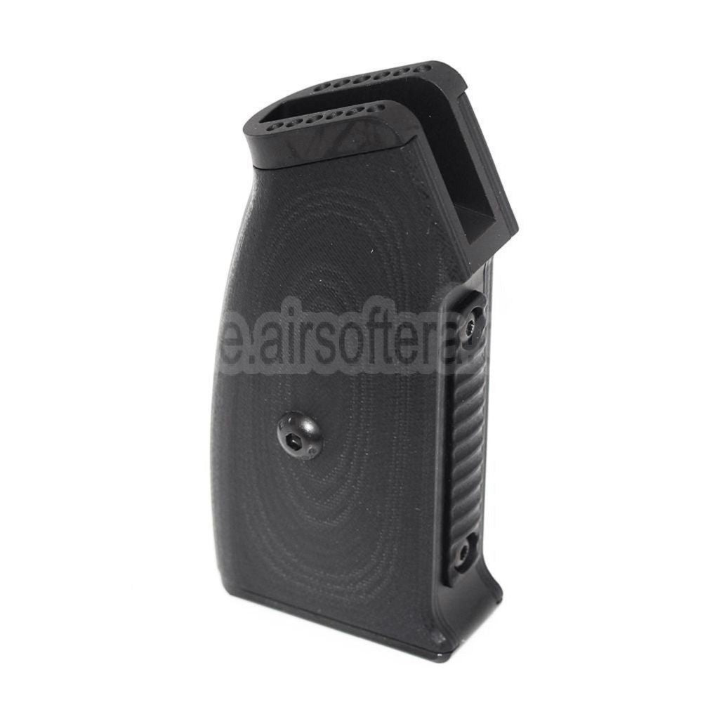 5KU Austauschbarer, kompletter modularer Pistolengriffsatz (Knurly) geeignet für M4 M16 Serie GBB Gewehre Airsoft Schwarz