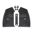 5KU Austauschbarer, kompletter modularer Pistolengriffsatz (Knurly) geeignet für M4 M16 Serie GBB Gewehre Airsoft Schwarz