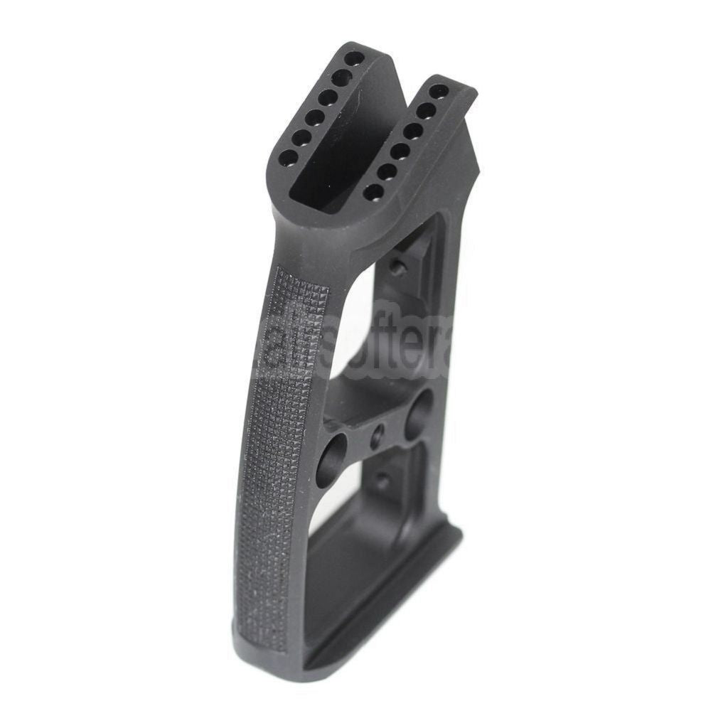 5KU Austauschbarer, kompletter modularer Pistolengriffsatz (Knurly) geeignet für M4 M16 Serie GBB Gewehre Airsoft Schwarz