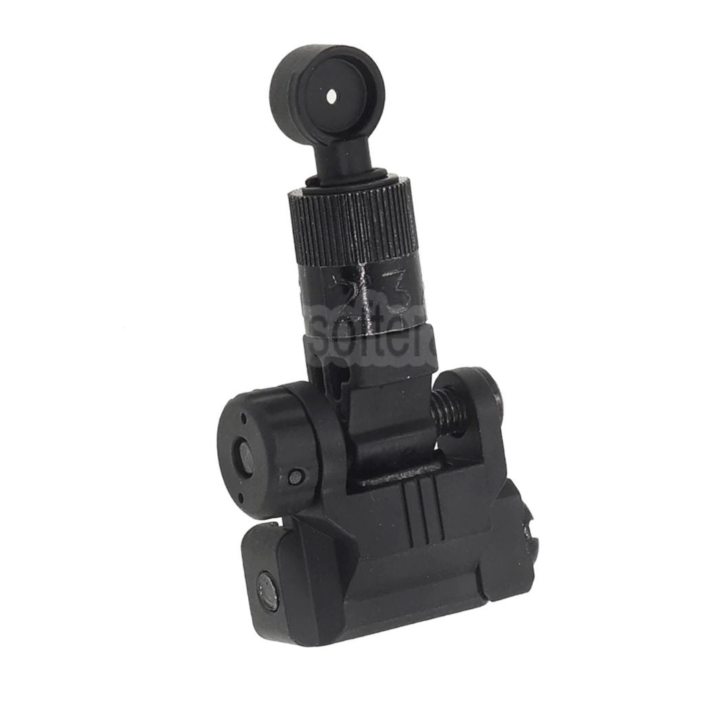 AirsoftEra Metall Legierung KAC Stil Micro Kimme Geeignet für 20mm Picatinny Schiene Gewehre