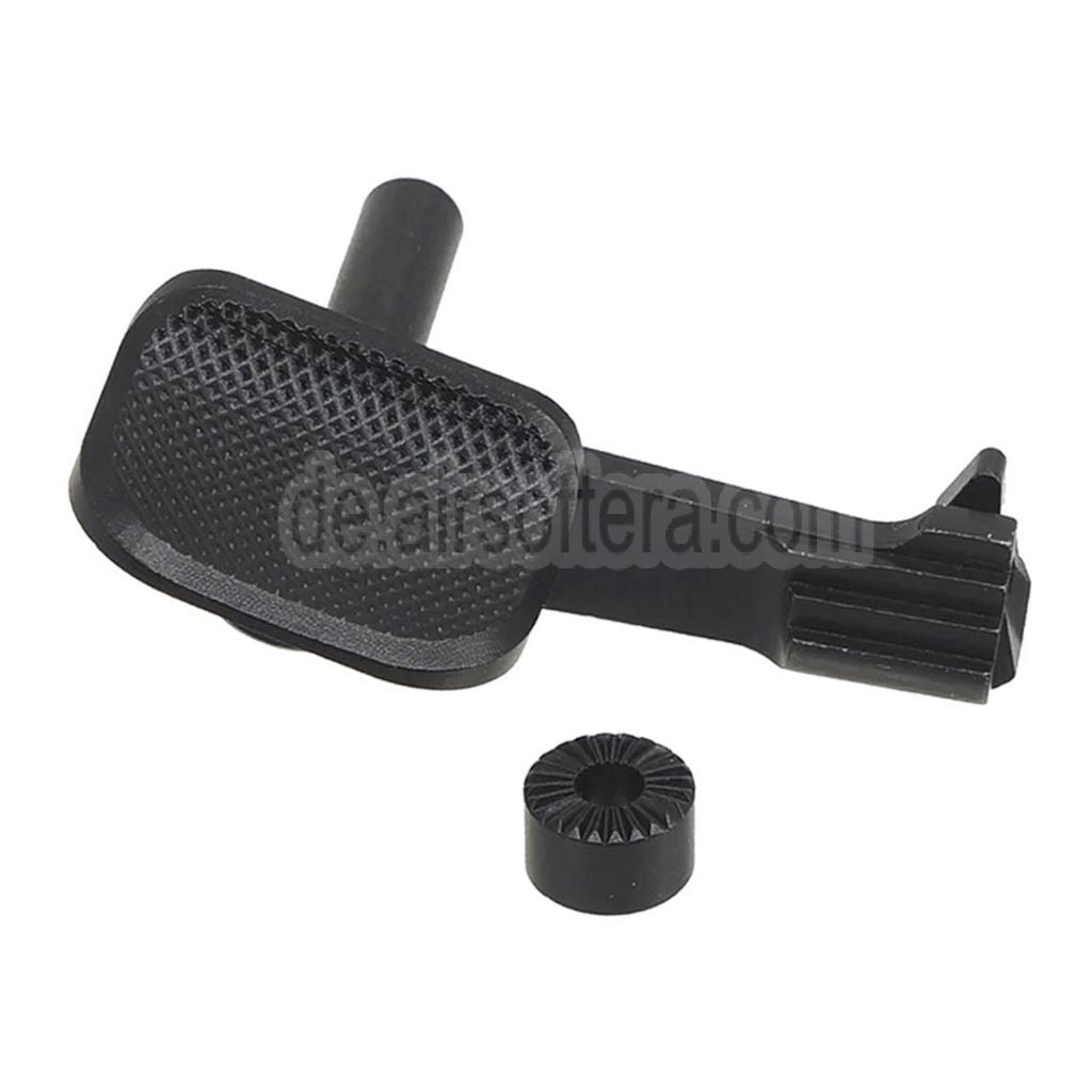 AIP Edelstahl Schlittenfanghebel mit Daumenablage geeignet für Tokyo Marui Hi-Capa 5.1 4.3 Serie GBB Pistolen Airsoft