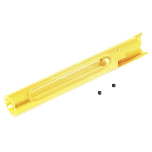 5KU CNC Aluminum Rückstoßfreier Äußerer Lauf Geeignet für Hi-Capa 5.1 Serie GBB-Pistolen Airsoft