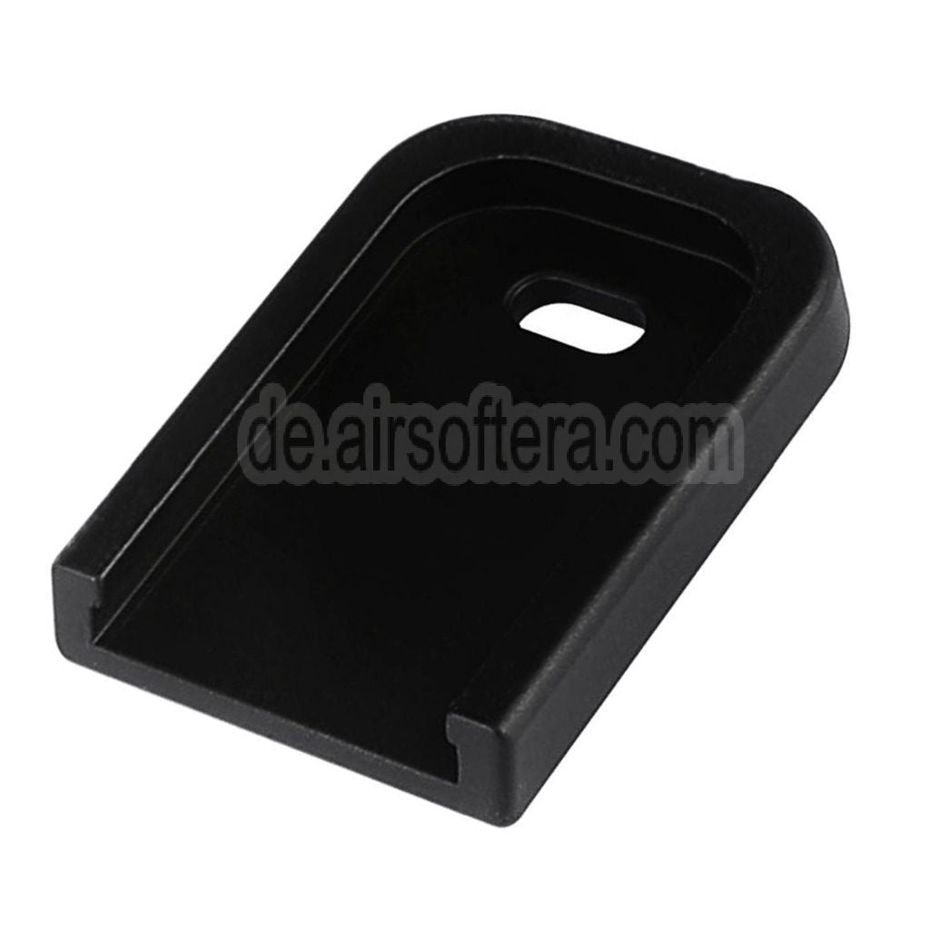 5KU Edelstahl HIVE Magazinbodenplatte geeignet für Tokyo Marui G17 G18C GBB Magazin Schwarz
