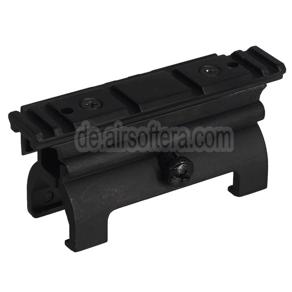 AirsoftEra 20mm Obere und Seitliche Schiene Montagebasis Geeignet für MP5 Serie AEG GBB Gewehre Airsoft Schwarz