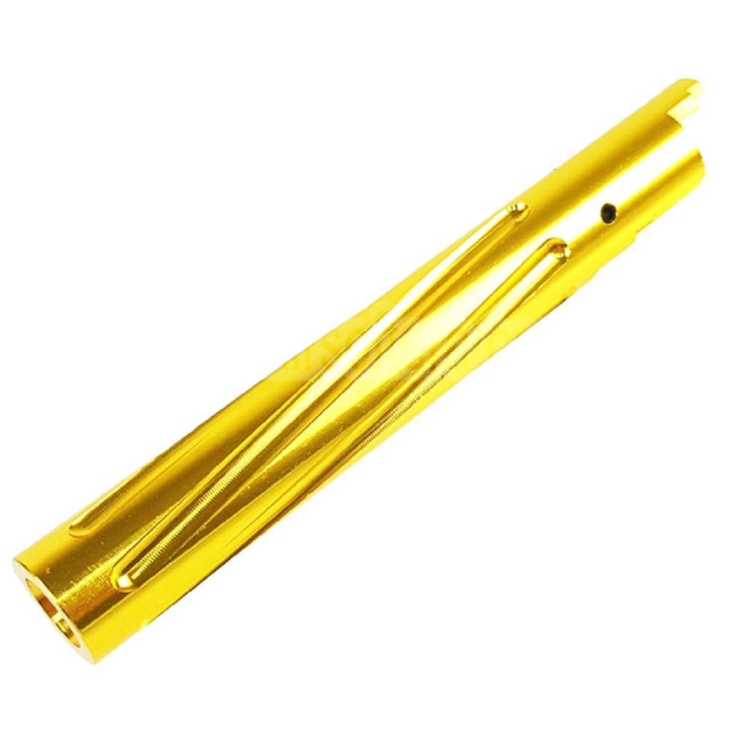 5KU CNC Aluminum Rückstoßfreier Spiral Außen Lauf Geeignet für Hi-Capa 5.1 Serie GBB-Pistolen Airsoft