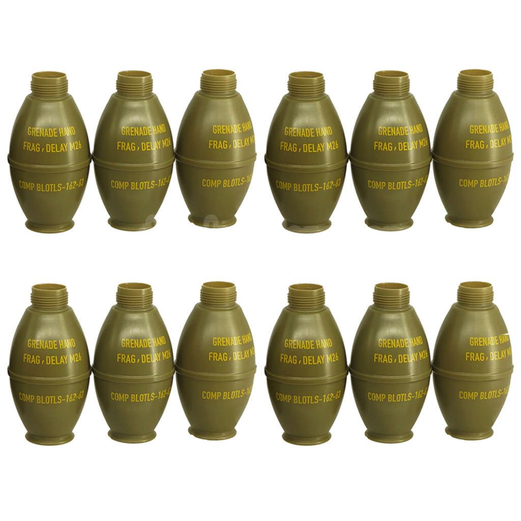 APS HAKKOTSU 12pcs Thunder B Co2 Schallgranate Ersatzflasche in Zitronenform