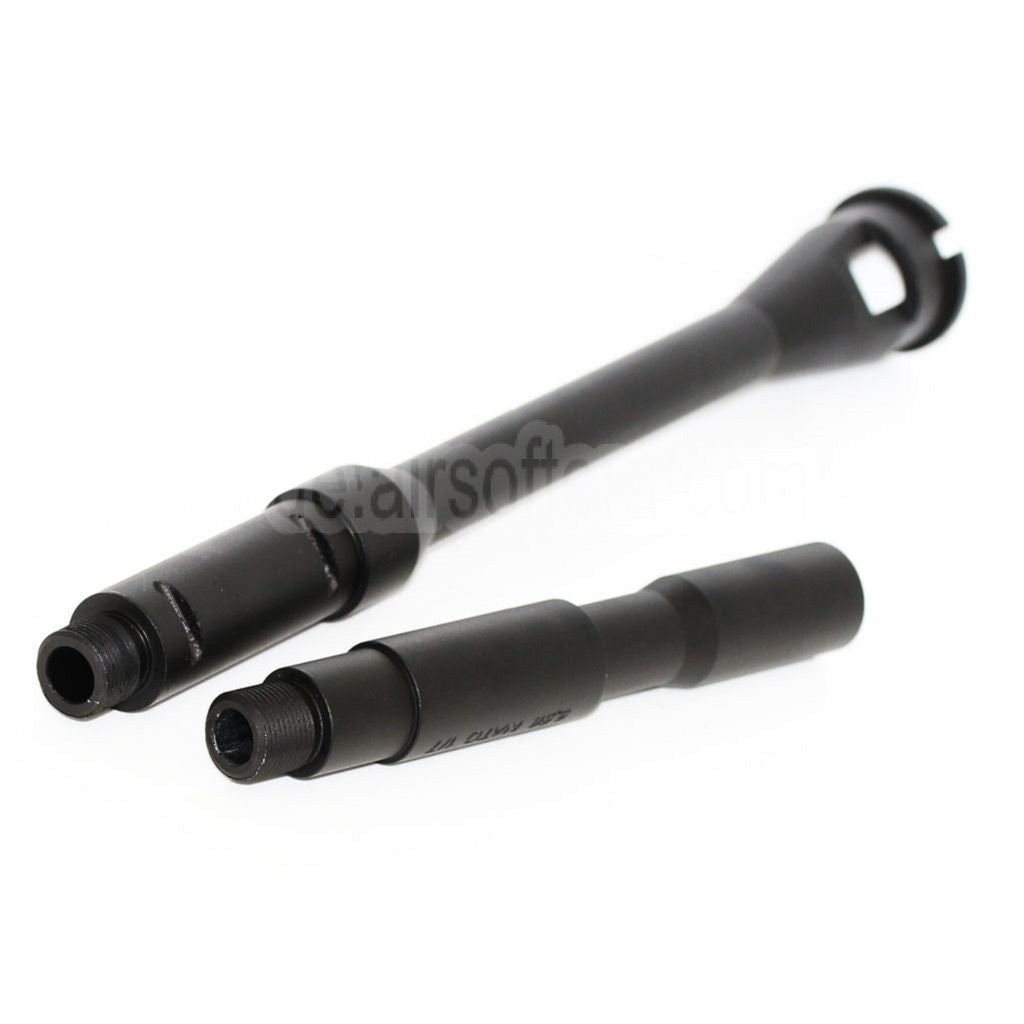 5KU 14.5 Zoll Aluminium M4A1 Außenlauf -14mm CCW Gegen den Uhrzeigersinn Geeignet für WA M4 M16 Serie GBB Gewehre Airsoft Schwarz