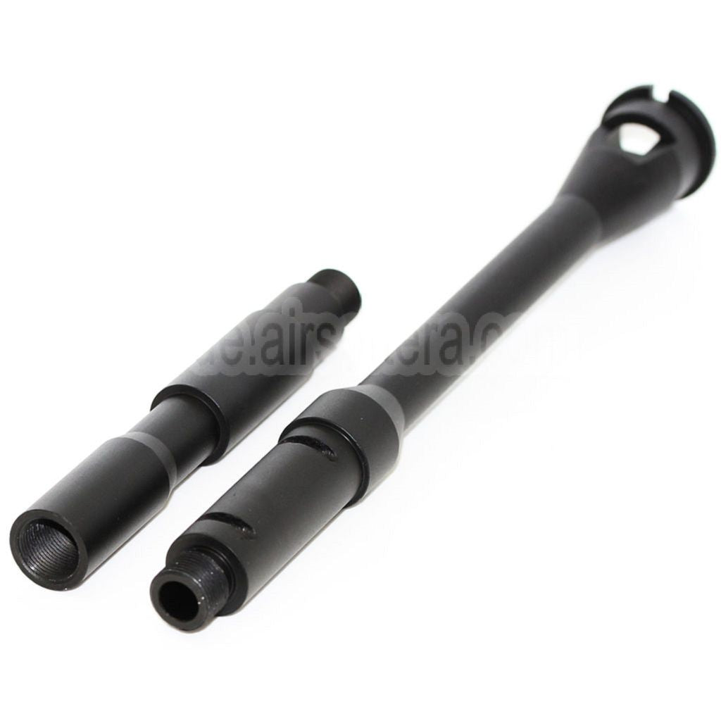 5KU 14.5 Zoll Aluminium M4A1 Außenlauf -14mm CCW Gegen den Uhrzeigersinn Geeignet für WA M4 M16 Serie GBB Gewehre Airsoft Schwarz