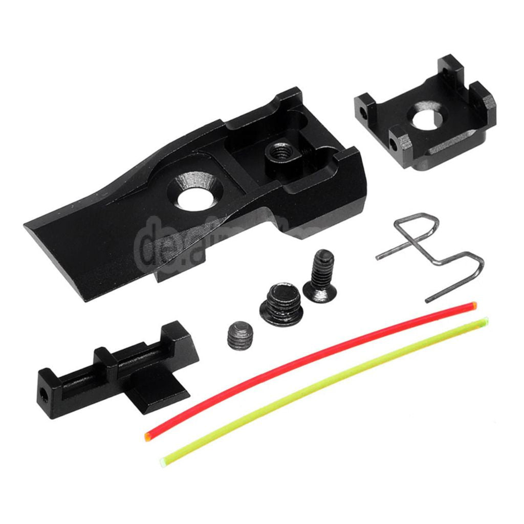 AIP CNC Aluminum Verstellbare Kimme Set geeignet für Tokyo Marui Hi-Capa 5.1 Serie GBB Pistolen Airsoft