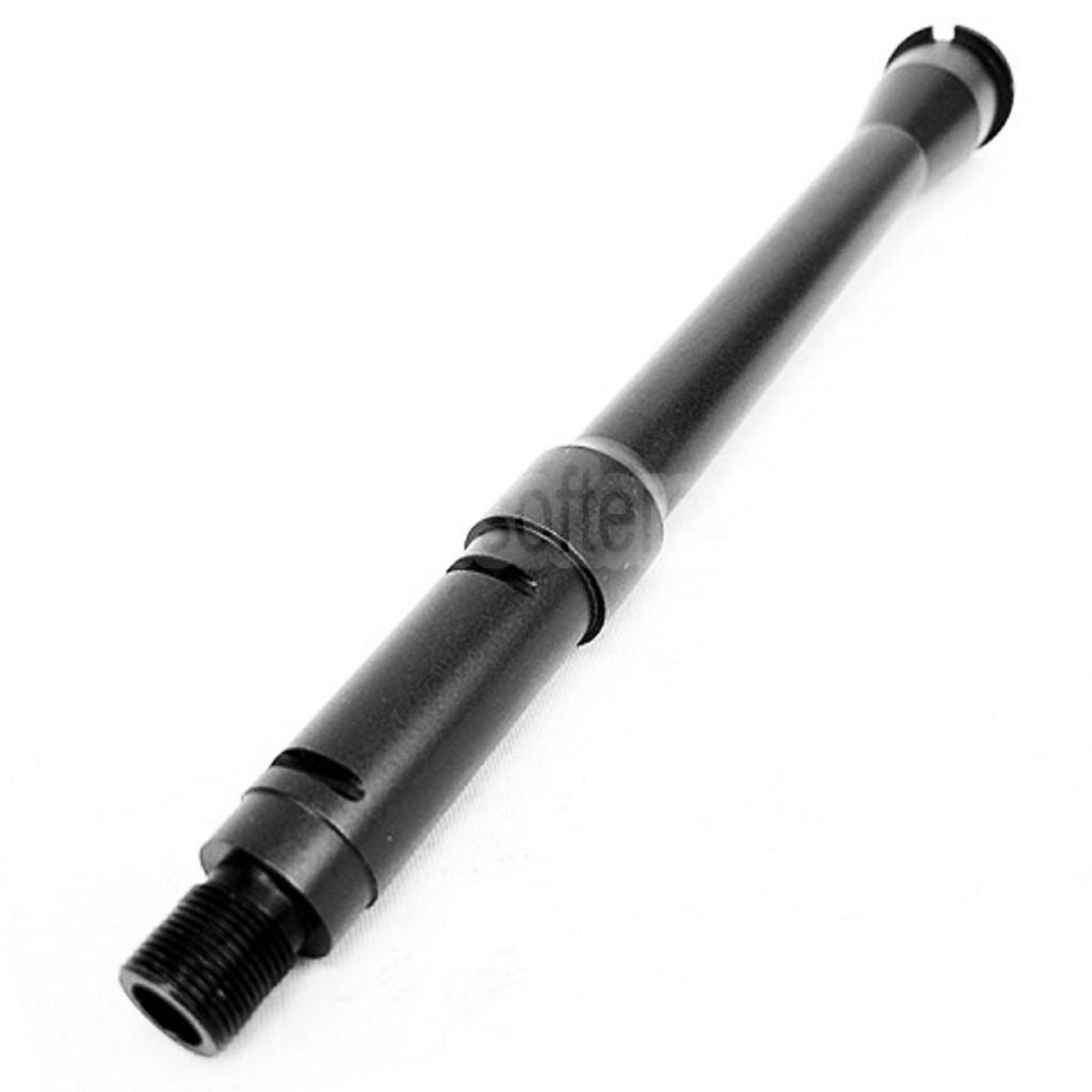 5KU 10.3 Zoll Aluminium CQB Außenlauf -14mm CCW Gegen den Uhrzeigersinn Geeignet für WA M4 M16 Serie GBB Gewehre Airsoft Schwarz