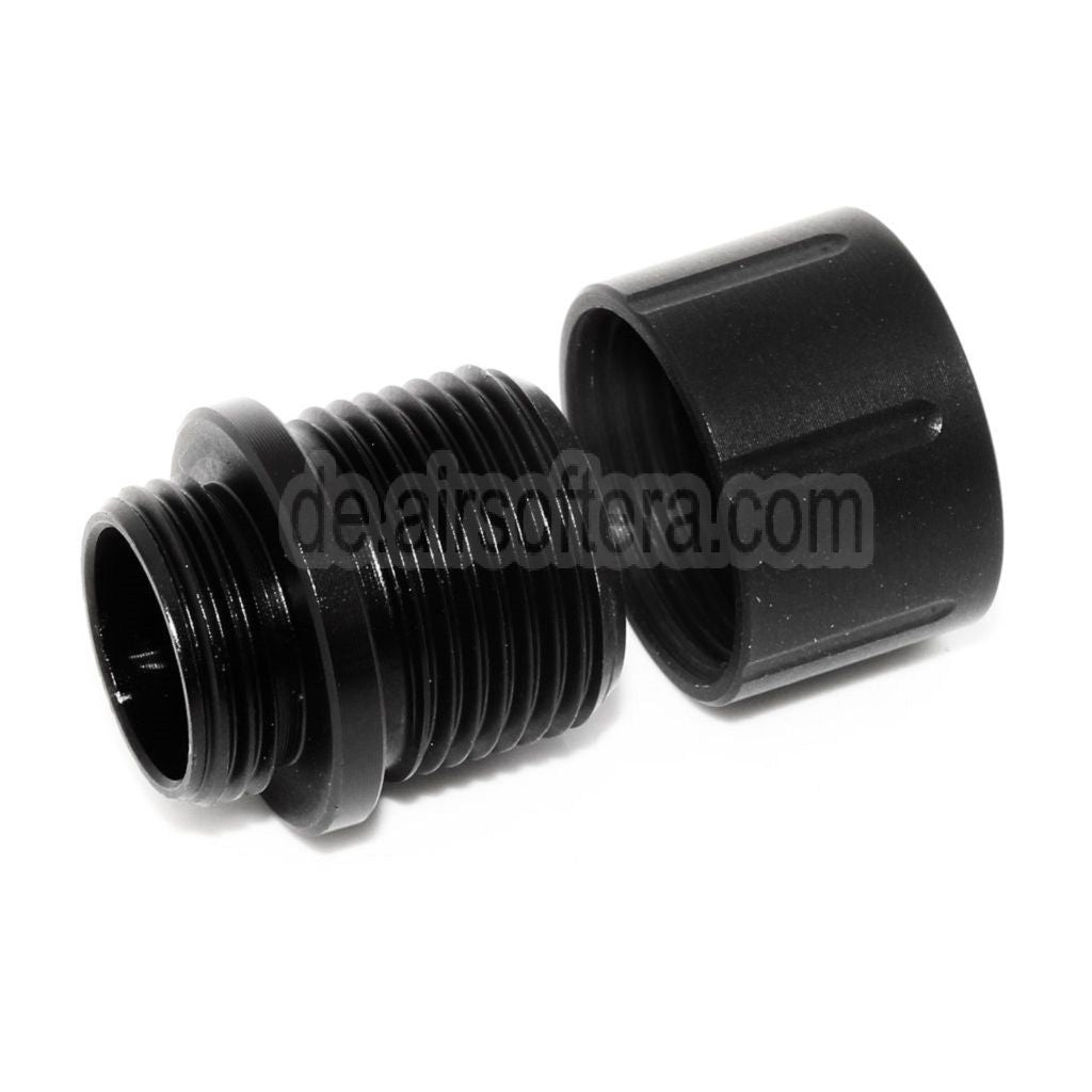 AirsoftEra Lauf Schalldämpfer Kompensator Adapter Geeignet für G17 -12mm CCW gegen den Uhrzeigersinn -14mm CCW gegen den Uhrzeigersinne mit Gewindeabdeckung