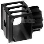 5KU CNC Aluminium LAF-28 Stil Mündungsbremse Mündungsfeuerdämpfer Geeignet für -14mm CCW Gegen den Uhrzeigersinn Lauf Gewehre Airsoft Schwarz