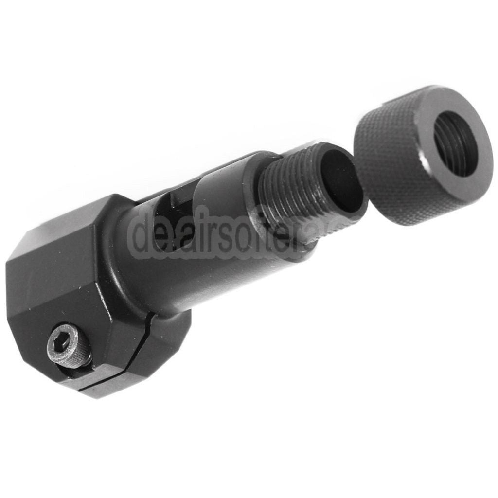 AirsoftEra 74mm Metal Mündungsbremse Mündungsfeuerdämpfer Geeignet für WELL L96 MB Serie Scharfschützen Gewehre
