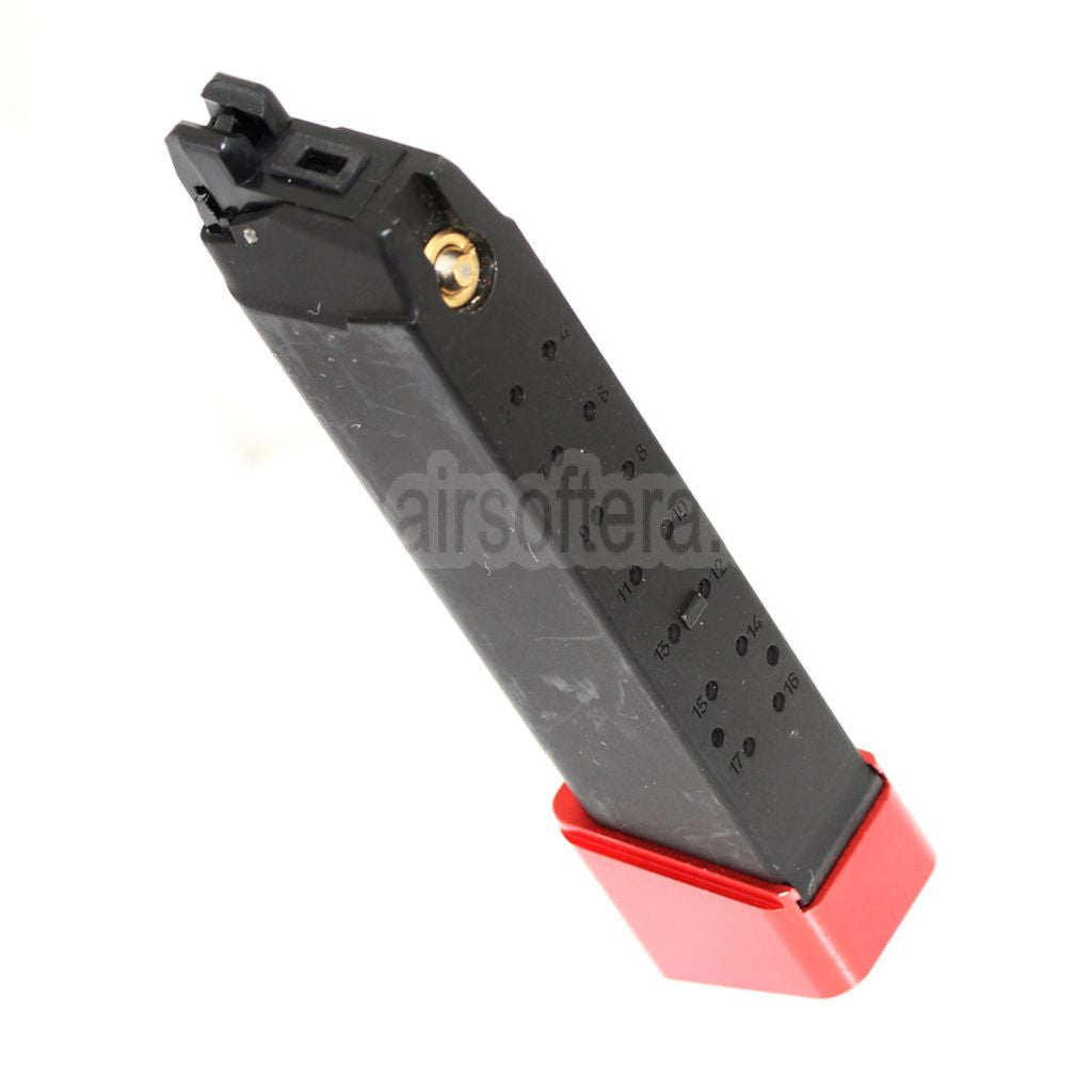 DOUBLE BELL 22rd Gas Magazin Geeignet für G17 G18C G-Serie GBB Pistolen Airsoft Schwarz/Rot