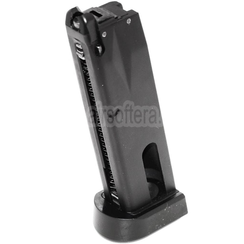 DOUBLE BELL 22rd Co2 Magazin Geeignet für DOUBLE BELL M9 / KSC Hard Kick Serie GBB Pistolen Airsoft Schwarz