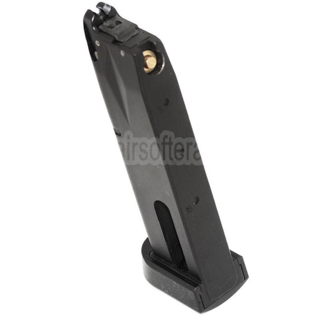 DOUBLE BELL 22rd Co2 Magazin Geeignet für DOUBLE BELL M9 / KSC Hard Kick Serie GBB Pistolen Airsoft Schwarz