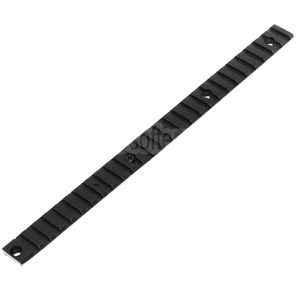 AirsoftEra 260mm Obere Schiene Geeignet für WELL Tokyo Marui MP7A1 R4 AEP SMG Gewehre Schwarz