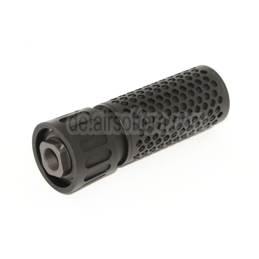 5KU 125mm 5 Zoll KAC Stil QDC/CQB Schalldämpfer mit Mündungsfeuerdämpfer Geeignet für -14mm CCW Gegen den Uhrzeigersinn Lauf Gewehre Airsoft