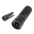 5KU 125mm 5 Zoll KAC Stil QDC/CQB Schalldämpfer mit Mündungsfeuerdämpfer Geeignet für -14mm CCW Gegen den Uhrzeigersinn Lauf Gewehre Airsoft
