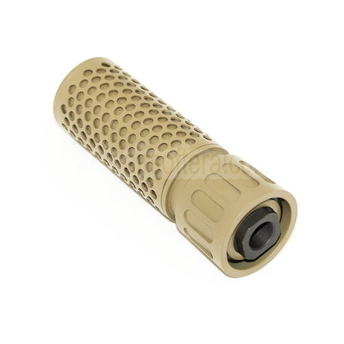 5KU 125mm 5 Zoll KAC Stil QDC/CQB Schalldämpfer mit Mündungsfeuerdämpfer Geeignet für -14mm CCW Gegen den Uhrzeigersinn Lauf Gewehre Airsoft