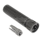 5KU 179mm 7 Zoll KAC Stil QDC/CQB Schalldämpfer mit Mündungsfeuerdämpfer Geeignet für -14mm CCW Gegen den Uhrzeigersinn Lauf Gewehre Airsoft