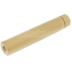 5KU 213mm SOCOM762 RC Schalldämpfer mit Mündungsfeuerdämpfer Geeignet für -14mm CCW Gegen den Uhrzeigersinn Lauf Gewehre Airsoft