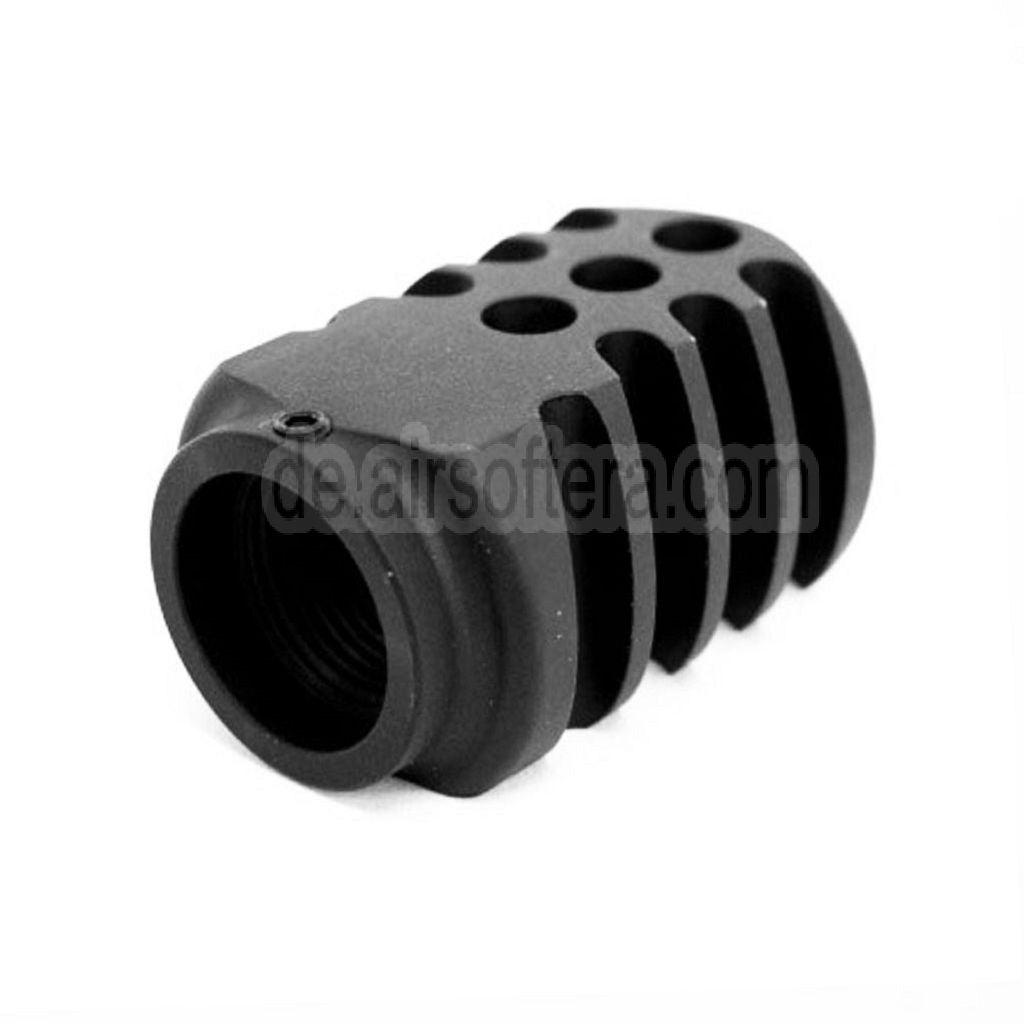 5KU Kompensator Geeignet für Tokyo Marui G17 +14mm CW im Uhrzeigersinn Gewinde Außen Lauf Pistolen Airsoft