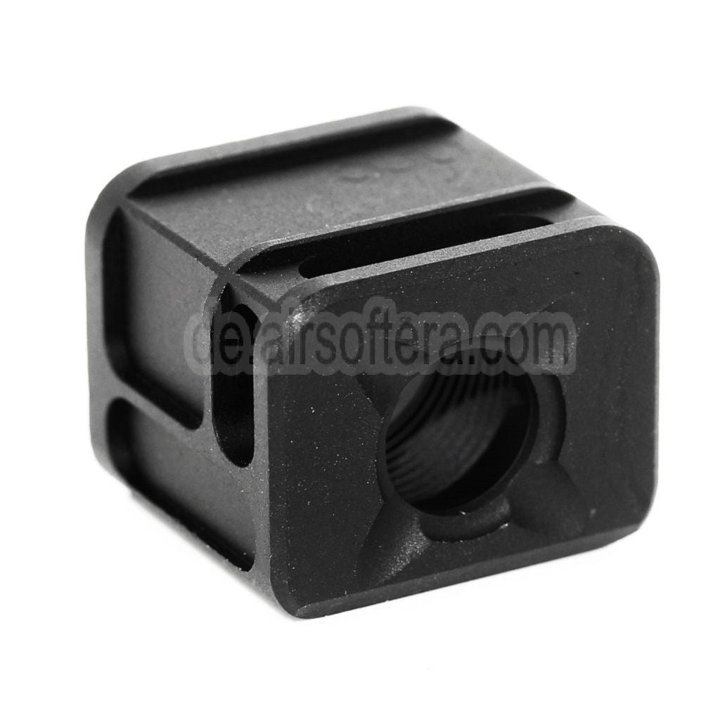 5KU SPARC-M Kompensator -14mm CCW gegen den Uhrzeigersinn Geeignet für Tokyo Marui G17 G18C GBB Pistolen Airsoft Schwarz