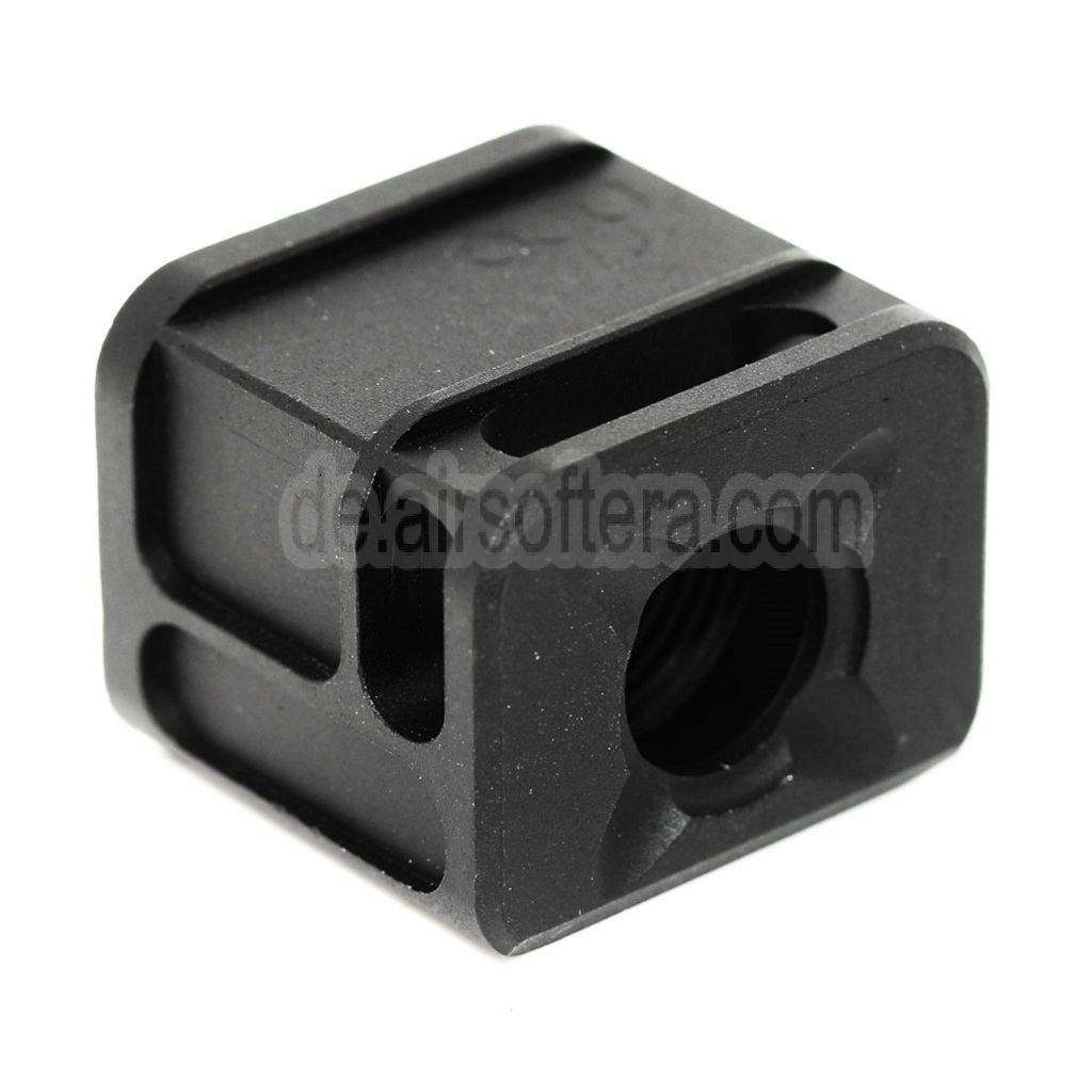 5KU SPARC-M Kompensator -14mm CCW gegen den Uhrzeigersinn Geeignet für Tokyo Marui G17 G18C GBB Pistolen Airsoft Schwarz
