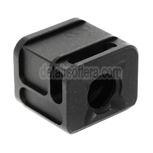 5KU SPARC-M Kompensator -14mm CCW gegen den Uhrzeigersinn Geeignet für Tokyo Marui G17 G18C GBB Pistolen Airsoft Schwarz