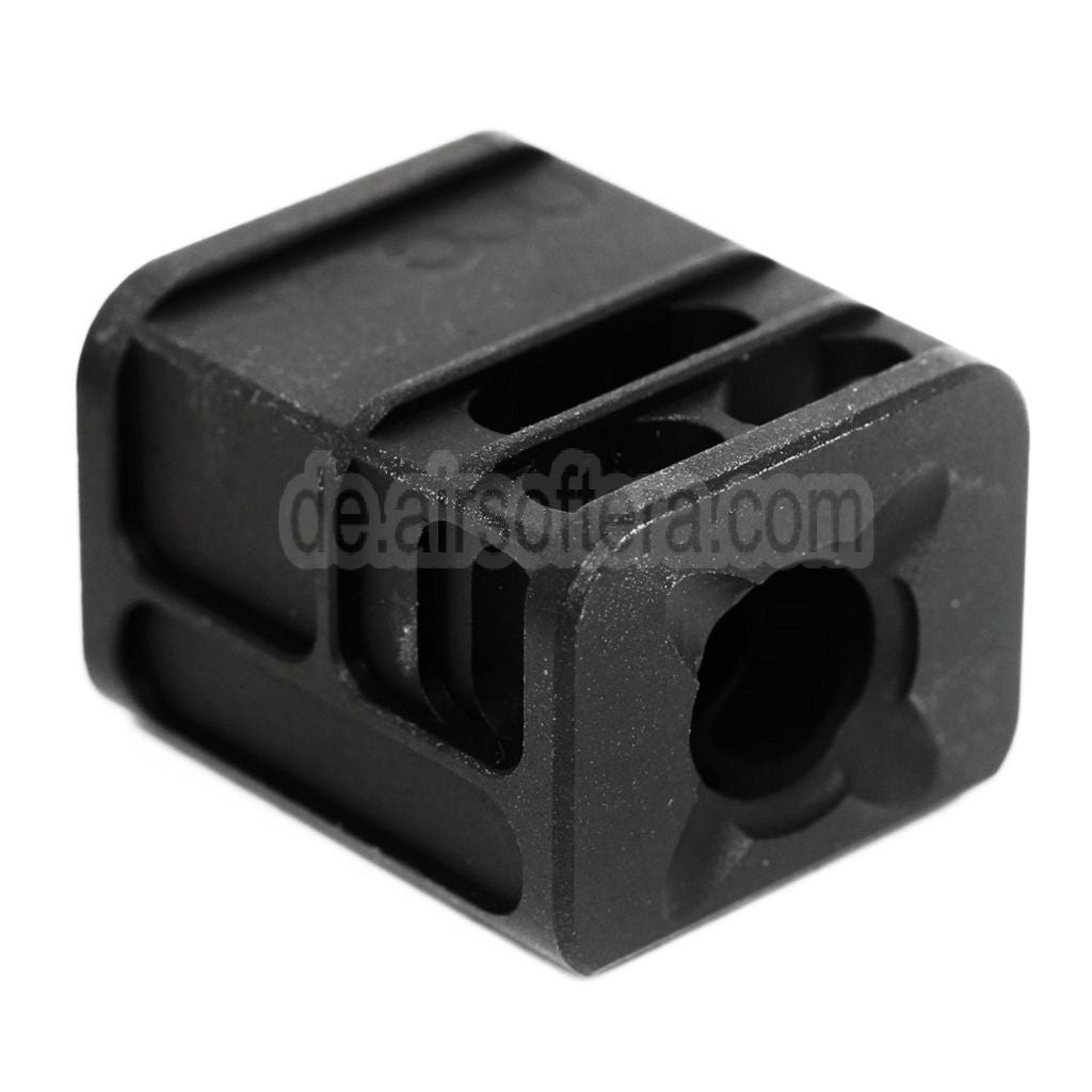 5KU SPARC-L Kompensator -14mm CCW gegen den Uhrzeigersinn Geeignet für Tokyo Marui G17 G18C GBB Pistolen Airsoft Schwarz