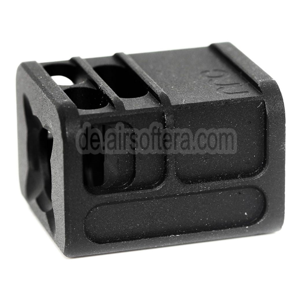 5KU SPARC-L Kompensator -14mm CCW gegen den Uhrzeigersinn Geeignet für Tokyo Marui G17 G18C GBB Pistolen Airsoft Schwarz