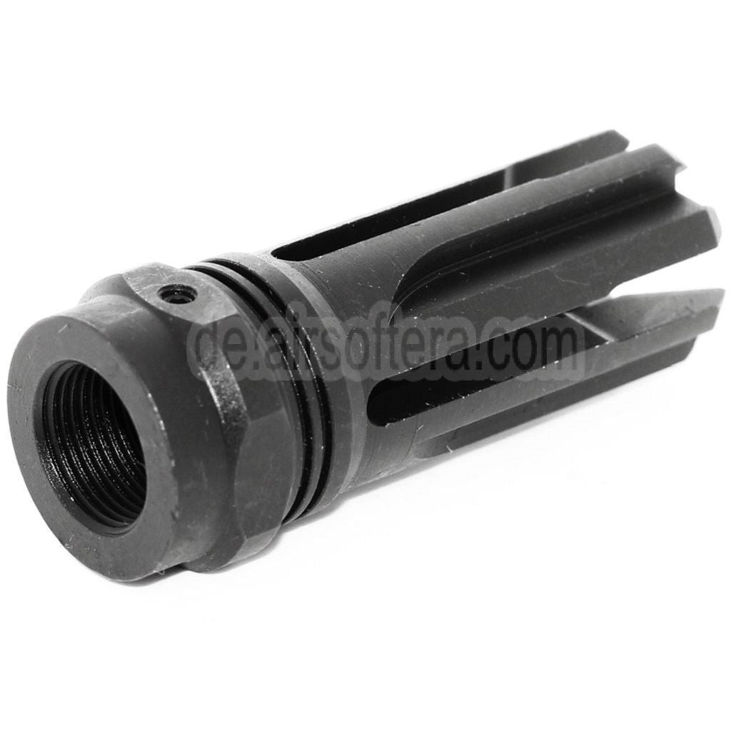 5KU 60mm VENOM Mündungsbremse Mündungsfeuerdämpfer Geeignet für -14mm CCW Gegen den Uhrzeigersinn Lauf Gewehre Airsoft Schwarz