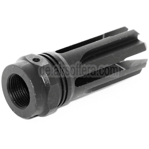 5KU 60mm VENOM Mündungsbremse Mündungsfeuerdämpfer Geeignet für -14mm CCW Gegen den Uhrzeigersinn Lauf Gewehre Airsoft Schwarz