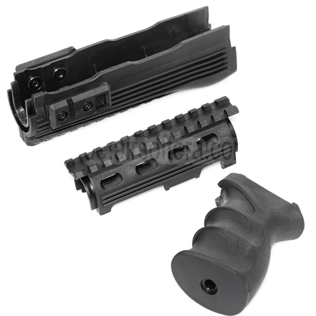 CYMA Oberes unteres Handschutzschienensystem Pistolengriffset Geeignet für AK47 Serie AEG Gewehre Airsoft