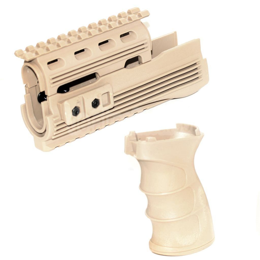 CYMA Oberes unteres Handschutzschienensystem Pistolengriffset Geeignet für AK47 Serie AEG Gewehre Airsoft