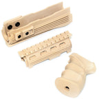 CYMA Oberes unteres Handschutzschienensystem Pistolengriffset Geeignet für AK47 Serie AEG Gewehre Airsoft
