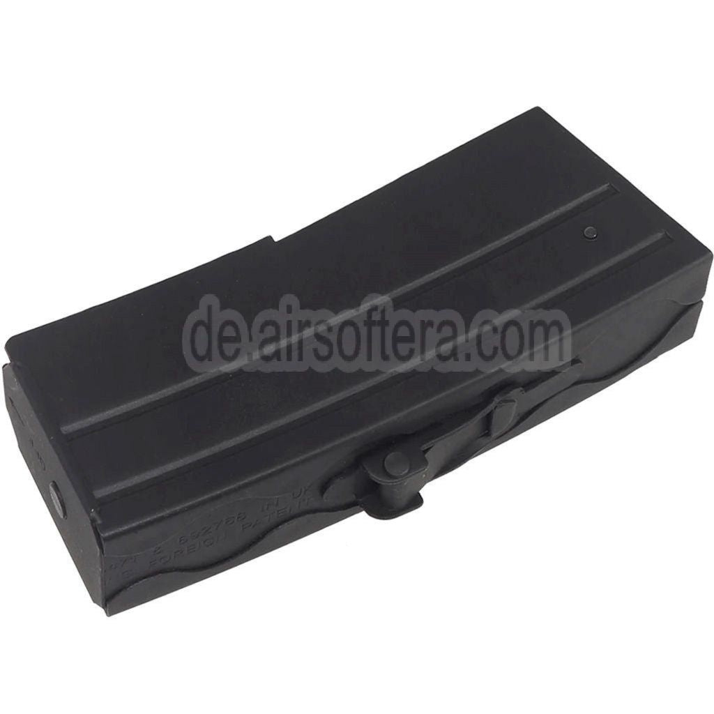 AirsoftEra 55rd Metall Mid-Cap Magazin Geeignet für S&T Sterling Serie AEG SMG Gewehre Schwarz