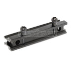 AirsoftEra 20mm 14-Slots 0.8 Zoll Durchsichtige Mini-Riser-Halterung Geeignet für 20mm Schienensystem Schwarz
