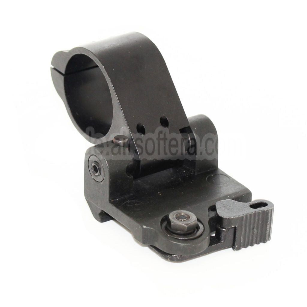 AirsoftEra 30mm Taktische Flip-to-Side QD FTS-Halterung Geeignet für 20mm Schienensystem Schwarz