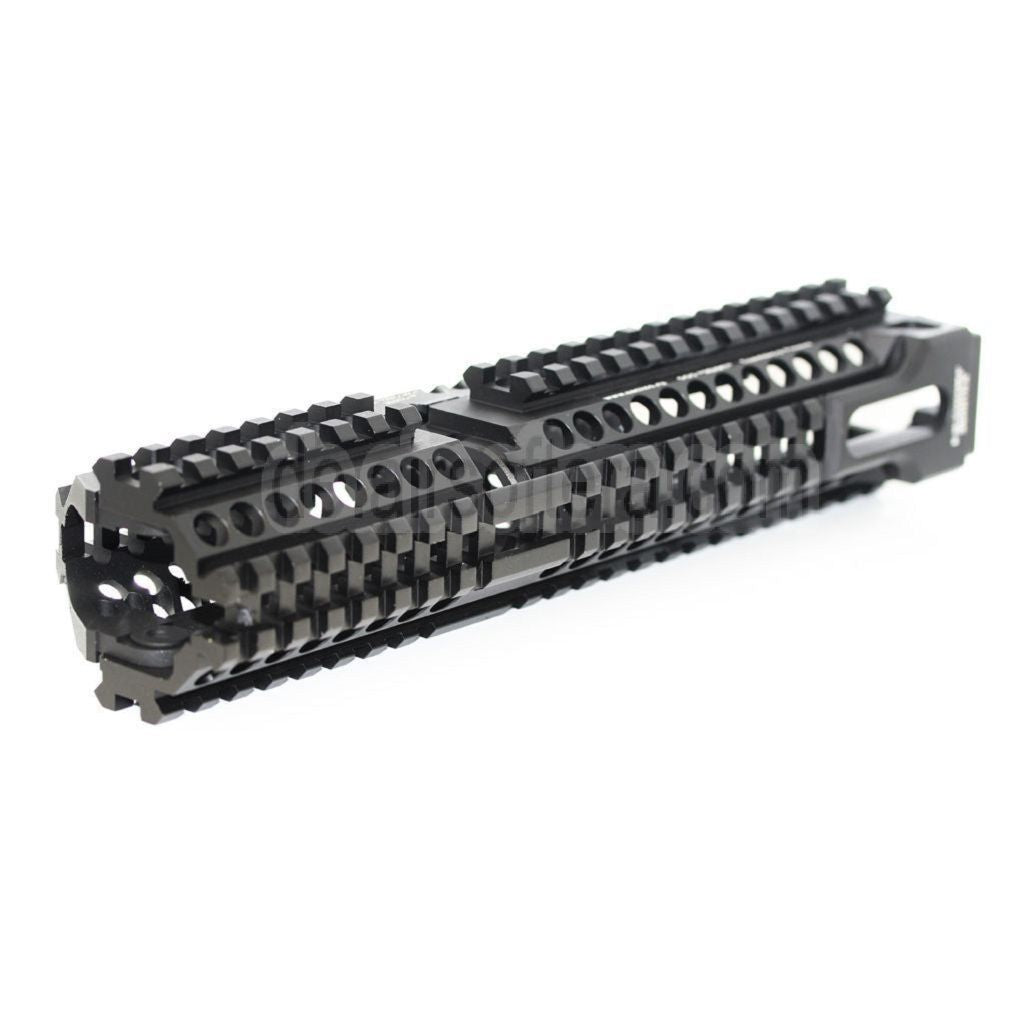 AirsoftEra 260mm CNC Aluminum Zen Stil Handschutz Schienen System Geeignet für GHK LCT Tokyo Marui E&L CYMA AK Serie AEG Gewehre Schwarz