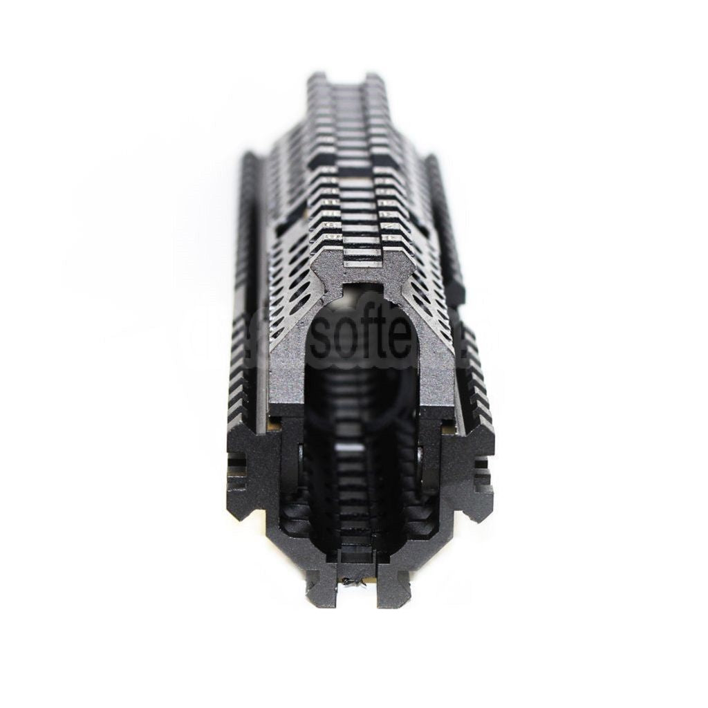 AirsoftEra 260mm CNC Aluminum Zen Stil Handschutz Schienen System Geeignet für GHK LCT Tokyo Marui E&L CYMA AK Serie AEG Gewehre Schwarz