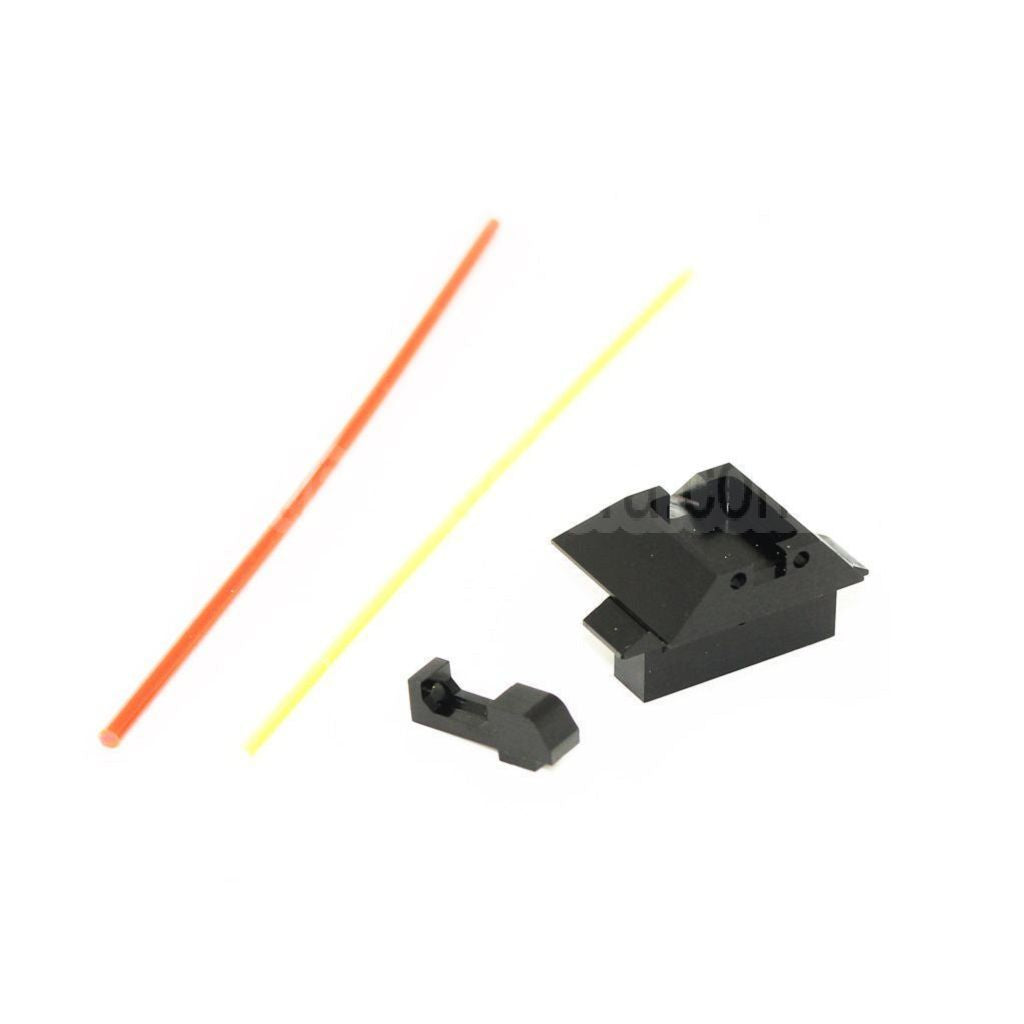 PPS Fiberglasvisier Korn Kimme Geeignet für Tokyo Marui G17 Serie Pistolen Airsoft