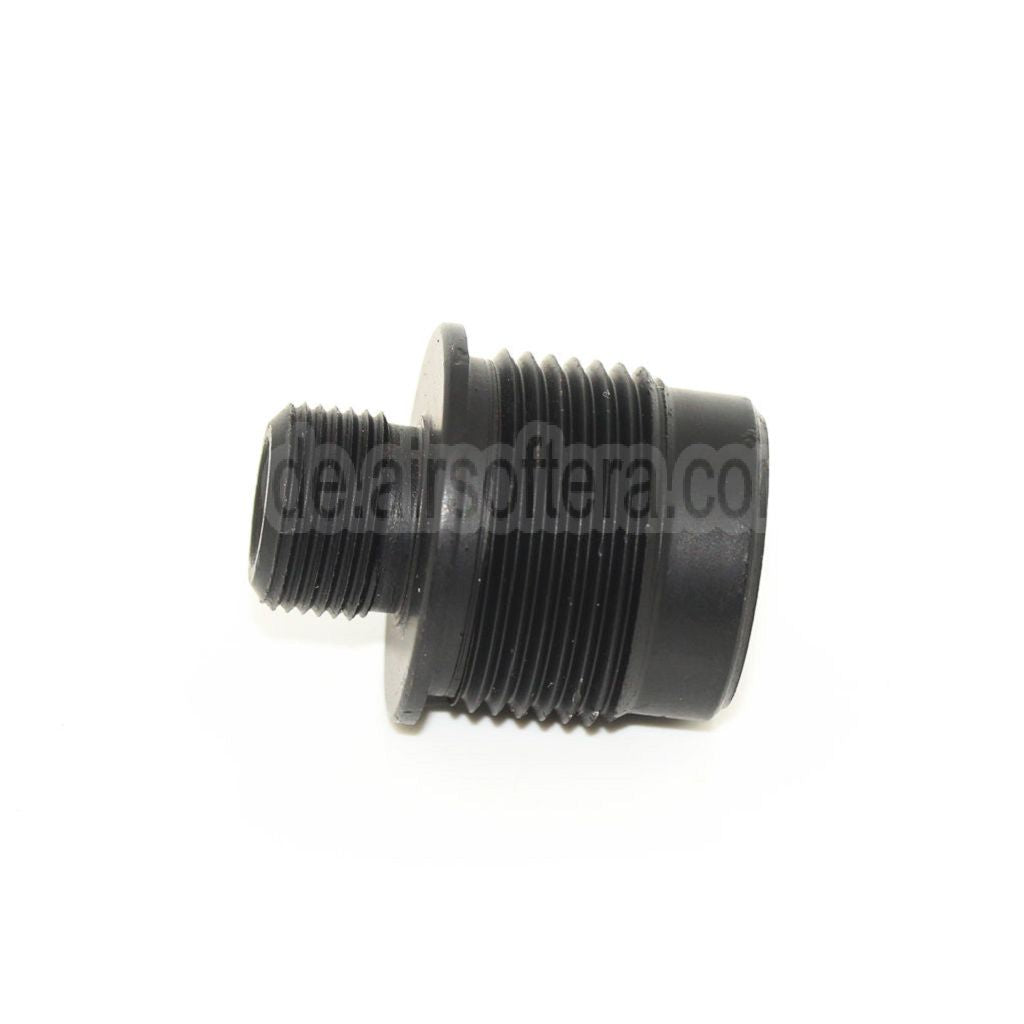 AirsoftEra Laufschalldämpfer Kompensatoradapter Geeignet für Tokyo Marui WELL L96 Serie (14mm CW bis CCW) Scharfschützengewehre